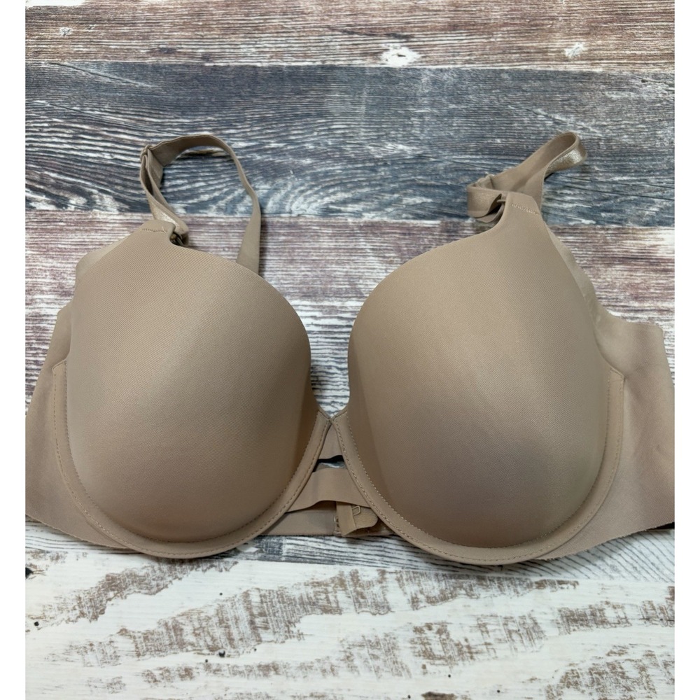 Warners No Side Effects Bra 40B Underwire Satin Padded Cup Back Smoothing 01356